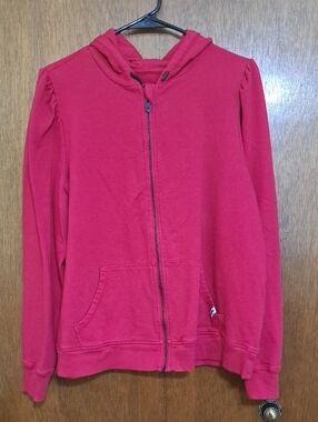 torrid Red Full-Zip Hooded Sweatshirt